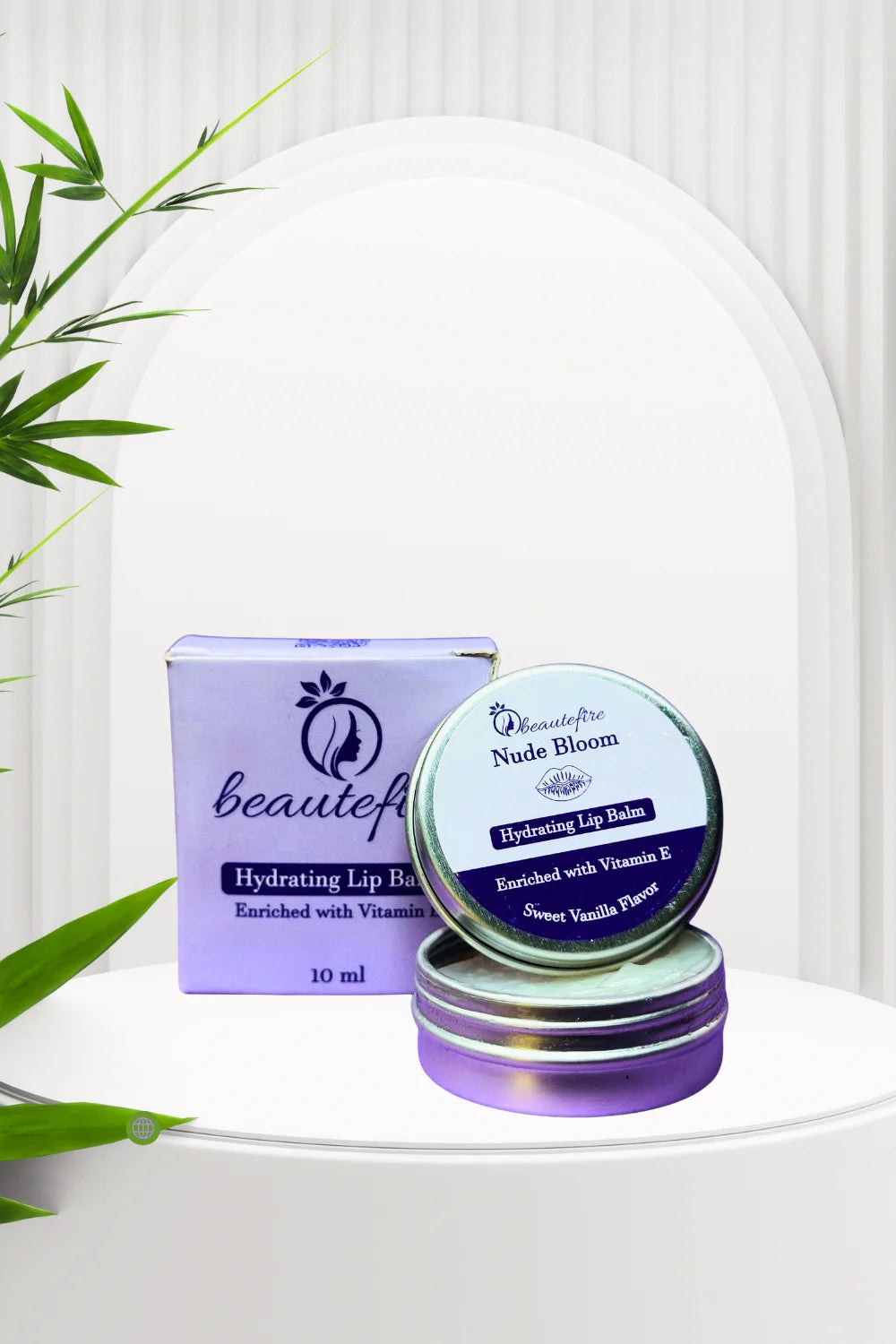 Beautefire Nude Bloom Hydrating Lip Balm ā sweet vanilla flavored lip balm enriched with Vitamin E for smooth, supple, nude-tinted lips.