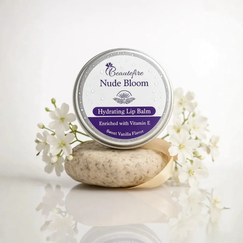 Nude Bloom tinted lip balm for dull and dark lips